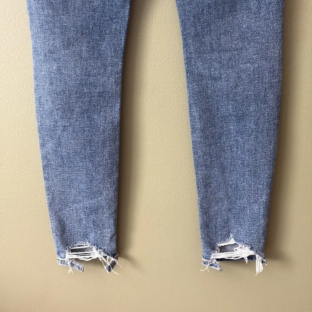 Hudson Jeans Barbara Super Skinny Denim Stretchy Jeans In Adored Wash Sz 28